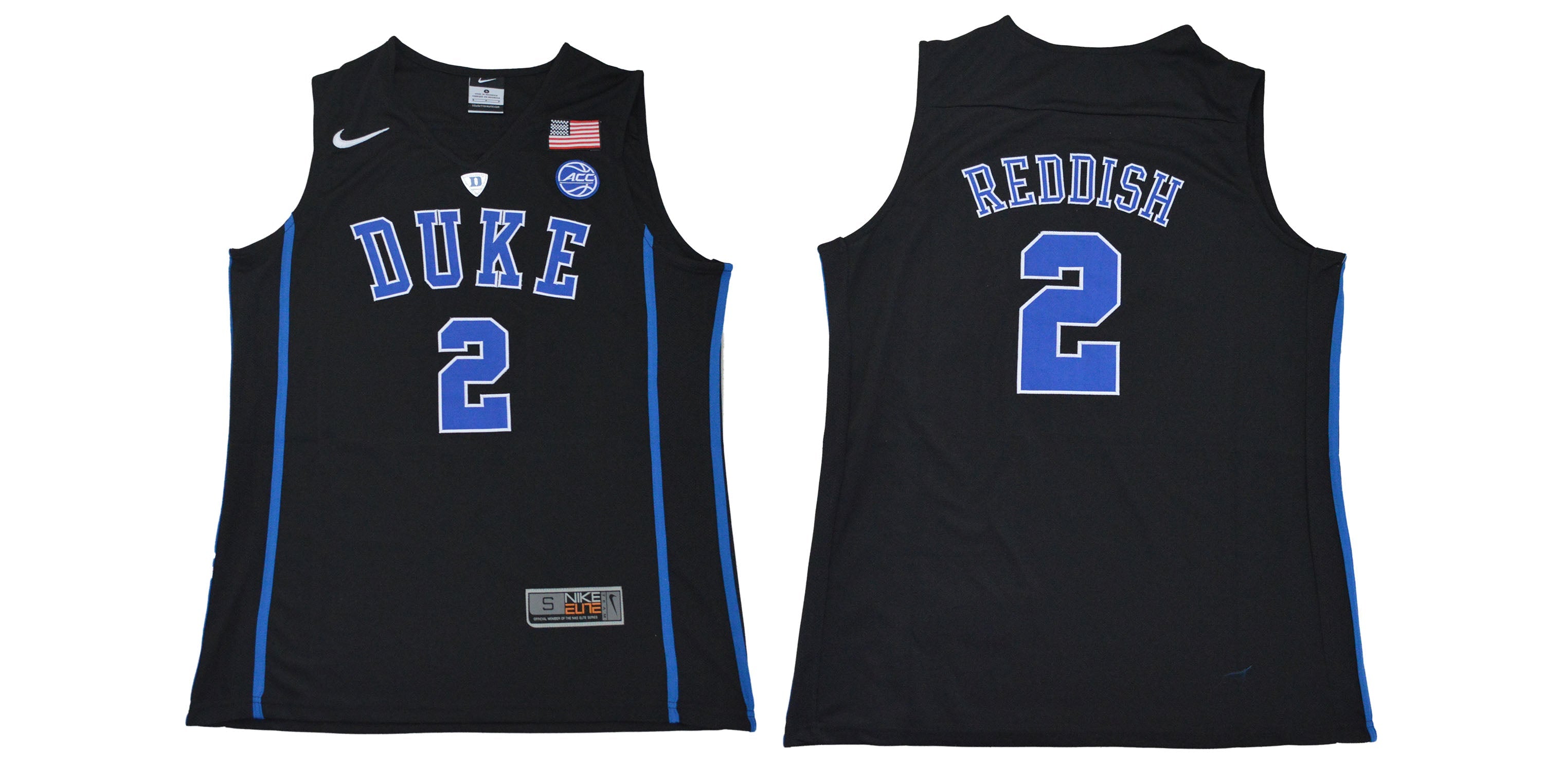 Duke Blue Devils #2 Reddish Basketball NCAA Basketball Jersey Black