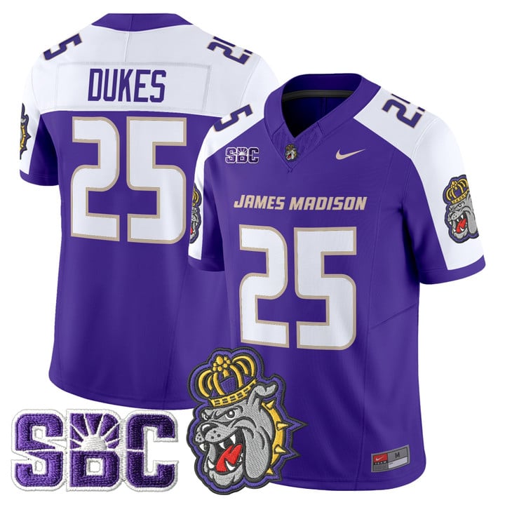 Dukes Jersey #25 James Madison Dukes 2025 Vapor Limited Stitched
