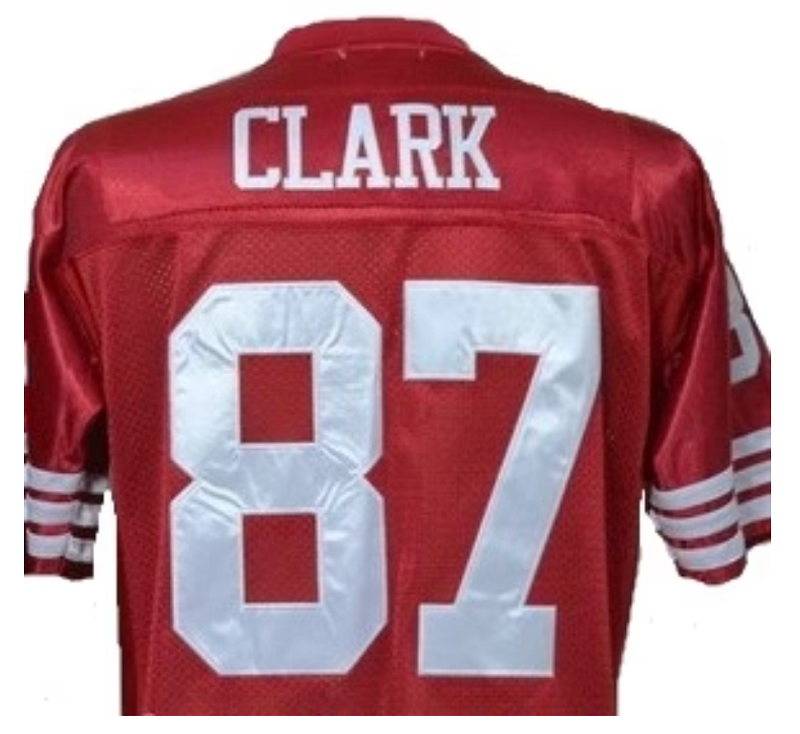 Dwight Clark San Jersey Francisco 49ers Custom Throwback Football Red