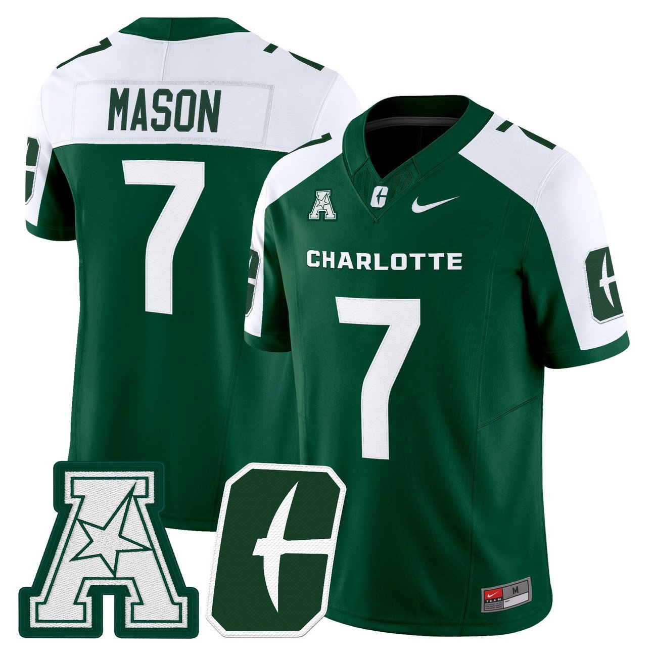 E. Jai Mason Jersey #7 Charlotte 49ers 2025 Vapor Limited Stitched