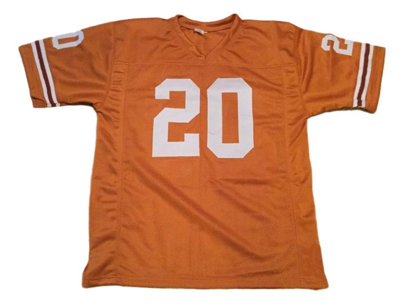 Earl Campbell Jersey #20 Custom Unsigned Football Stitched Orange