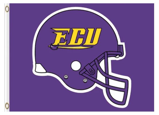 East Carolina Pirates Club Basketball Flag 3X5ft Banner USA Polyester with 2 Brass Grommets