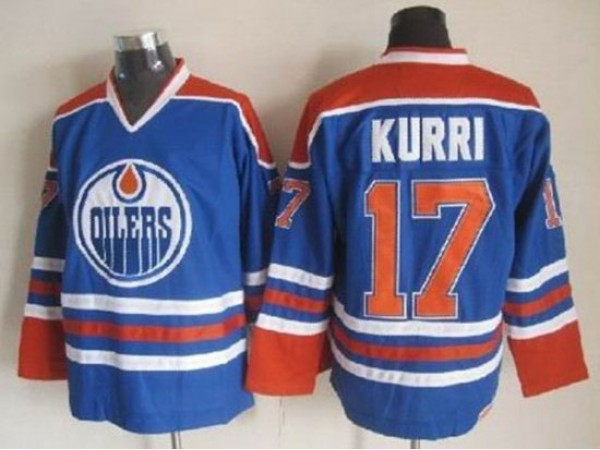Edmonton Oilers #17 Jari Kurri Vintage CCM Jersey - Blue