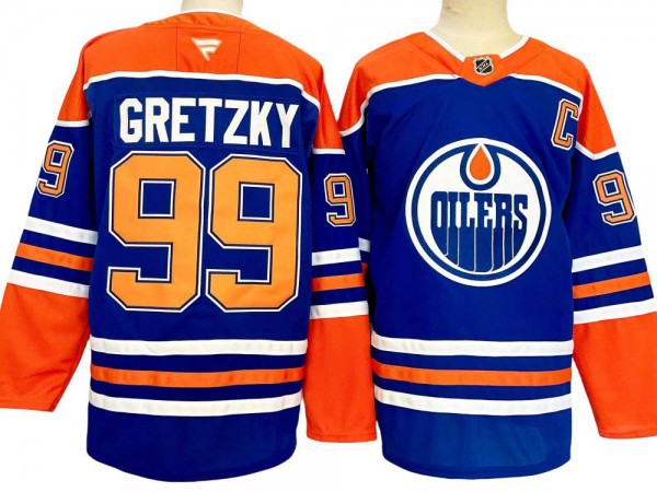Edmonton Oilers #99 Wayne Gretzky Vintage CCM Jersey - Blue