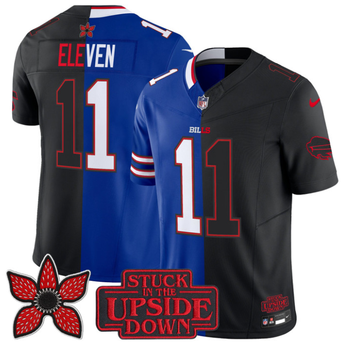 Eleven Jersey #11  Bills Upside Down Edition Vapor Limited Stitched