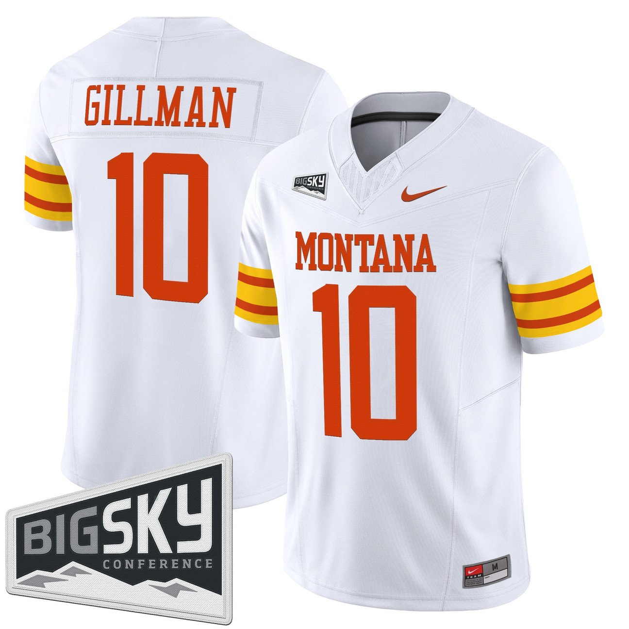 Eli Gillman Jersey #10 Montana Grizzlies 1995 Throwback Vapor Limited Stitched