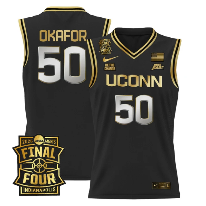Emeka Okafor Jersey #50 UConn Huskies 2026 Final Four Patch Stitched