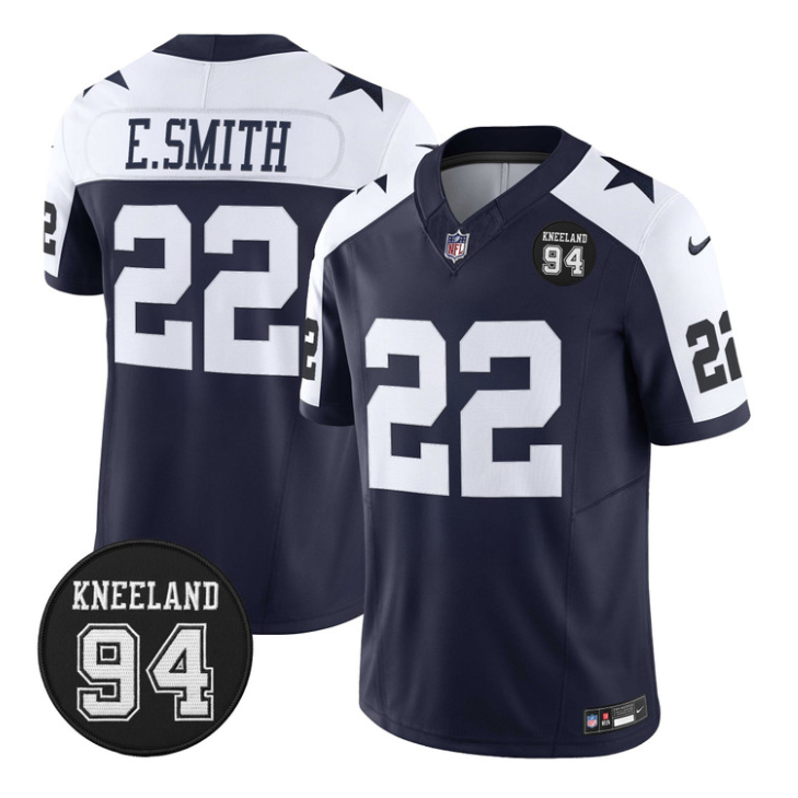Emmitt Smith Jersey #22 Marshawn Kneeland Memorial Patch Stitched