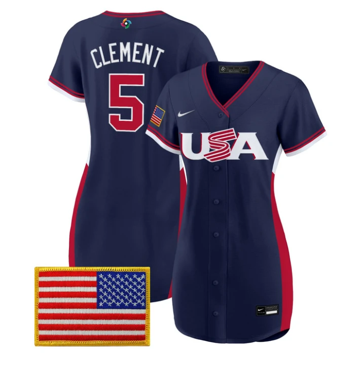 Ernie Clement Jersey #5 Team USA 2026 World Baseball Dress Stitched