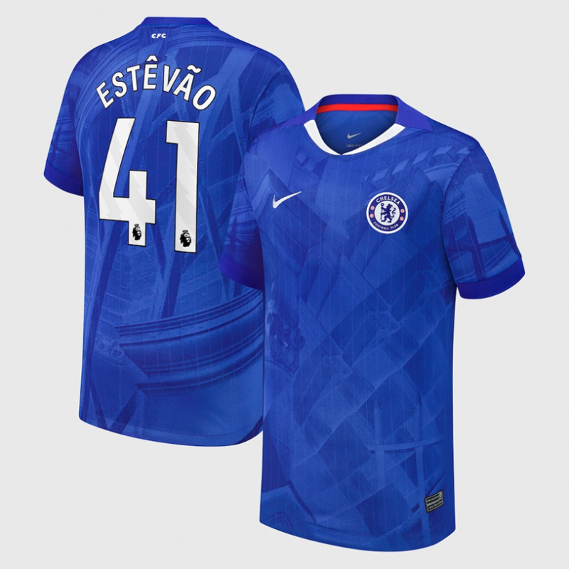 Estevao #41 Chelsea 2025-26 Home Match Jersey – Blue