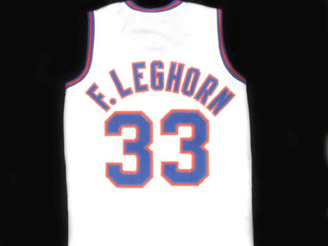 Foghorn Leghorn Jersey #33 Tune Squad Space Jam Basketball White