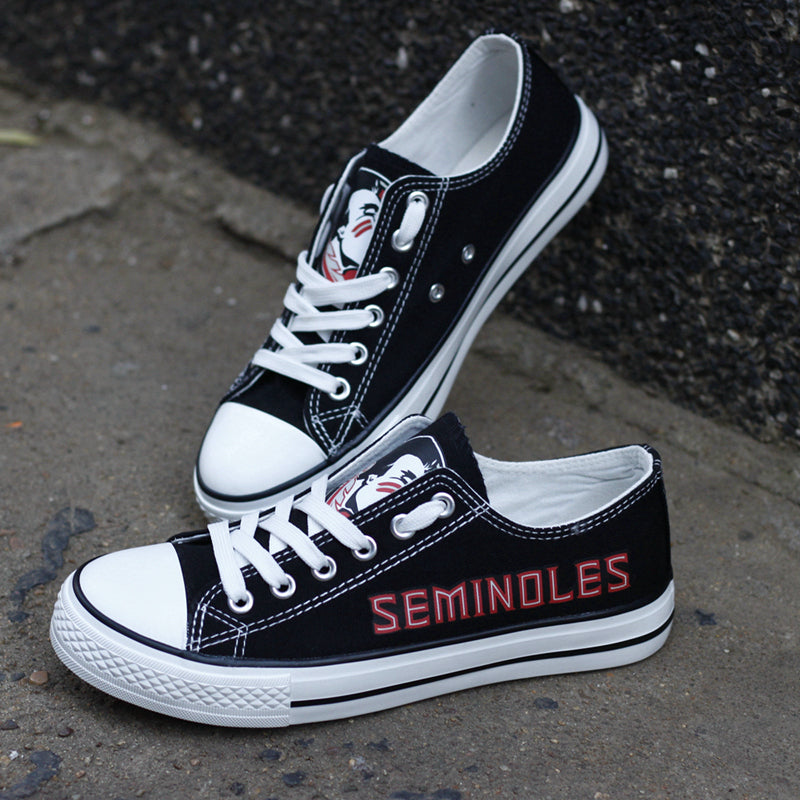 Florida State Seminoles Limited Print NCAA College Students Low Top Canvas Shoes Sport Sneakers 1