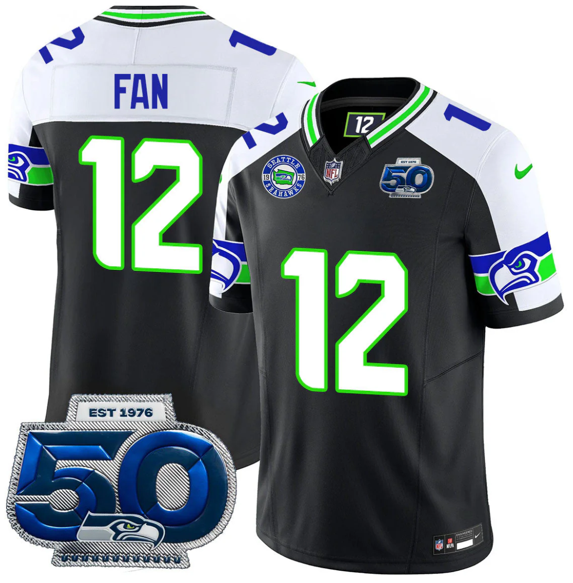 Fan Jersey #12 50th Season Vapor Limited All Stitched