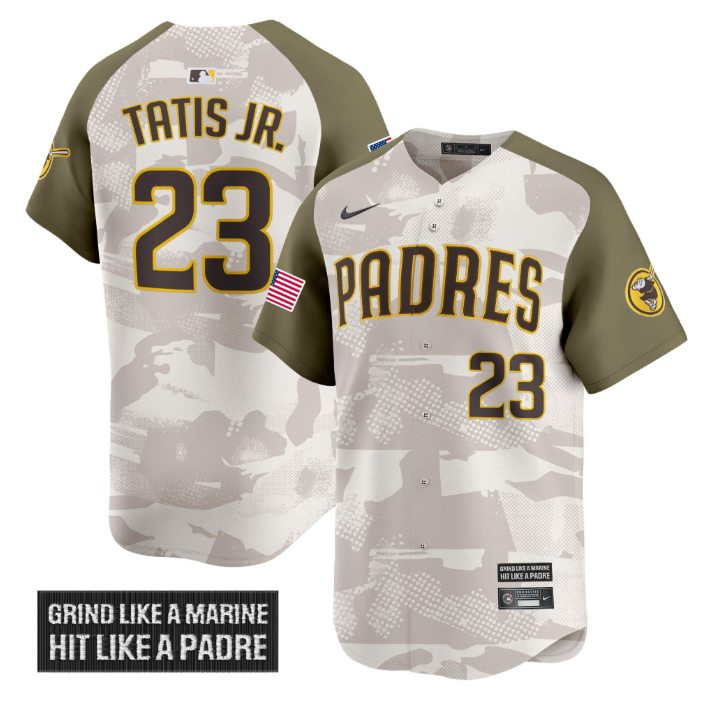 Fernando Tatis Jr Jersey #23 San Diego Padres 2025 Armed Forces Day Vapor Stitched Alternate