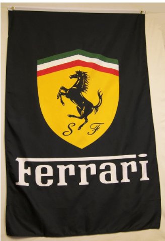 Ferrari Black Car Flag 3X5 Ft Polyester Banner USA 90x150cm