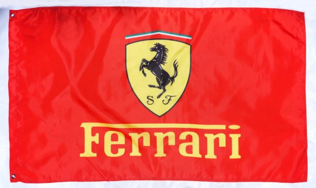 Ferrari Flag Red 3X5 Ft Polyester Banner USA 90x150cm