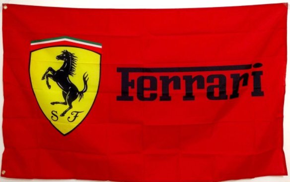 Ferrari Flag Red Yellow 3X5 Ft Polyester Banner USA 90x150cm