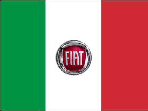 Fiat Racing Flag 3X5 Ft Polyester Banner USA 90x150cm