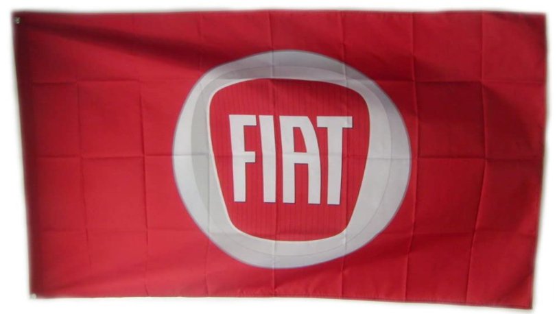 Fiat Red Flag 3X5 Ft Polyester Banner USA 90x150cm