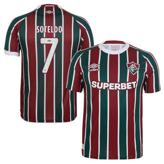 Fluminense Yeferson Soteldo 7 Home 2025-26 Jersey – Red Green