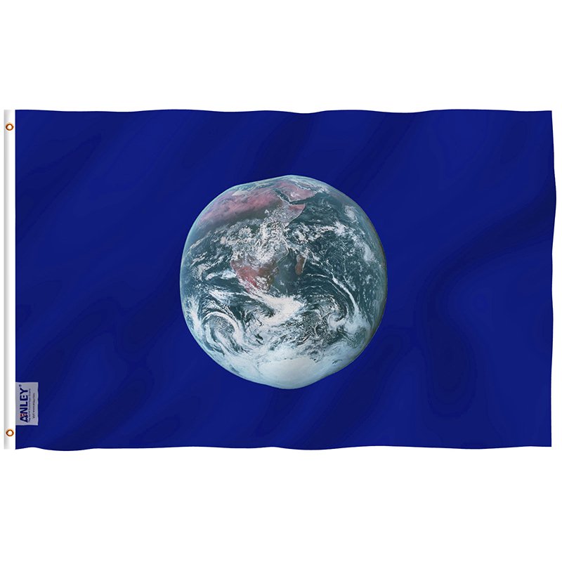 Fly Breeze Earth Day Flag with Brass Grommets 3X5Ft Banner USA Polyester