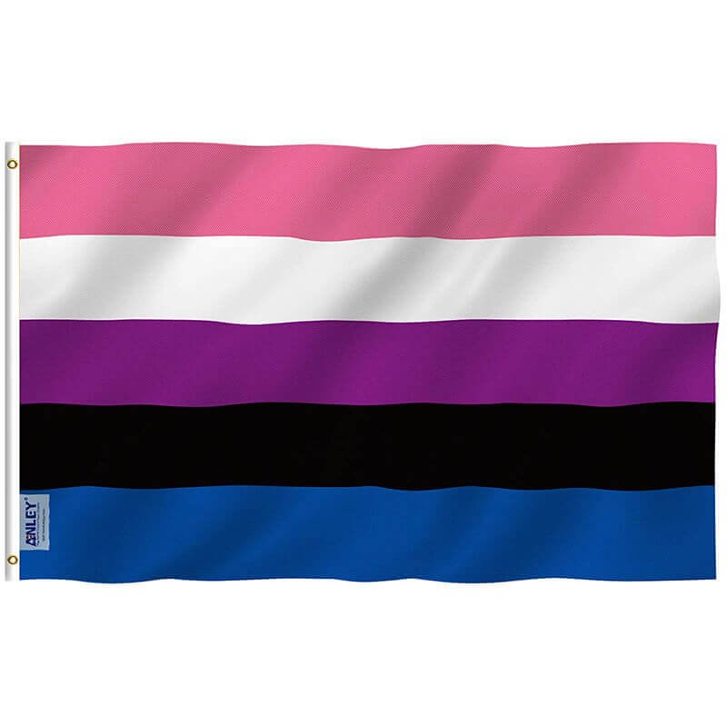 Fly Breeze Genderfluid Flag with Brass Grommets 3X5Ft Banner USA Polyester