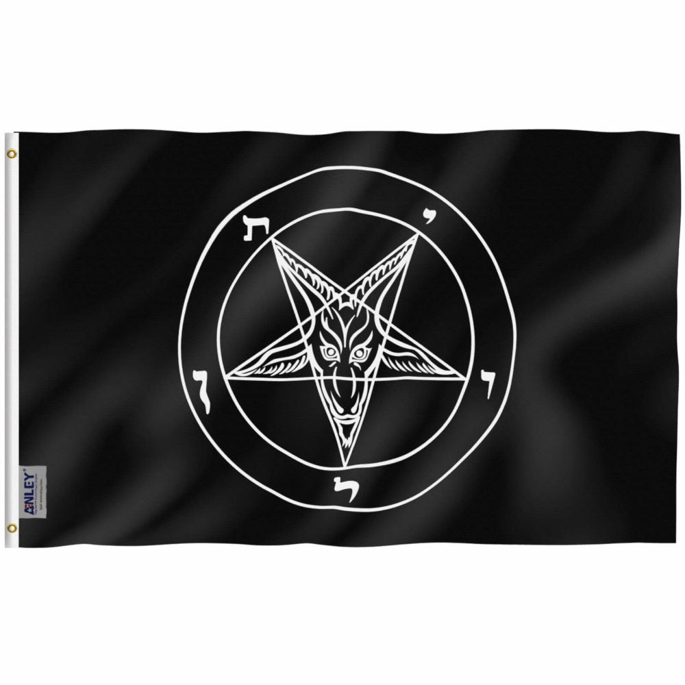 Fly Breeze Satan Flag with Brass Grommets 3X5Ft Banner USA Polyester
