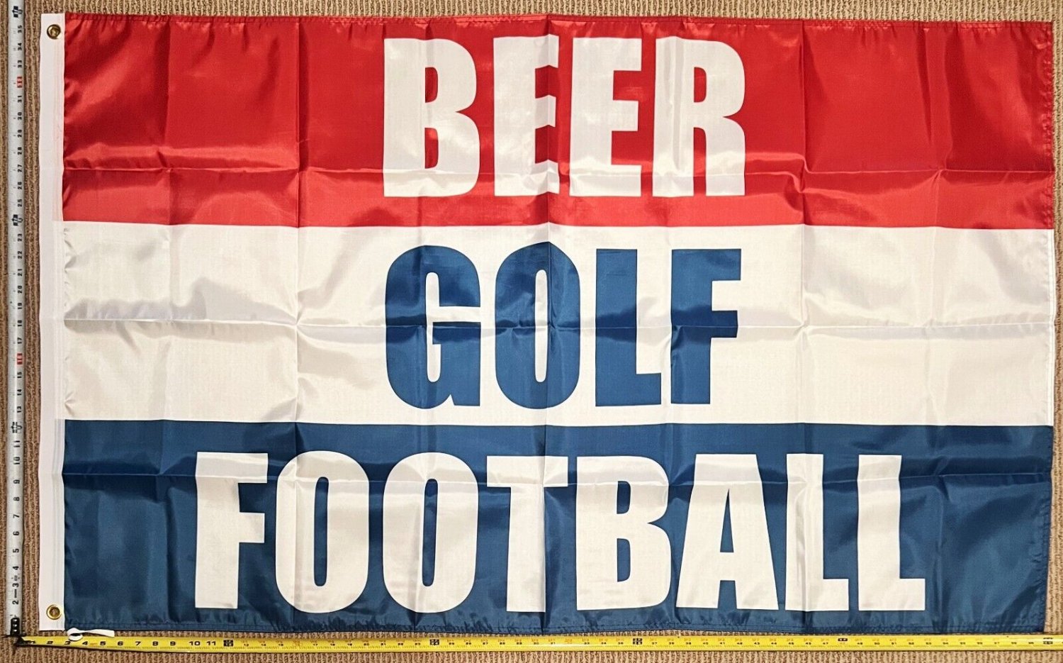 Football Flag Beer Golf Dorm Man Cave College Banner USA 3x5'