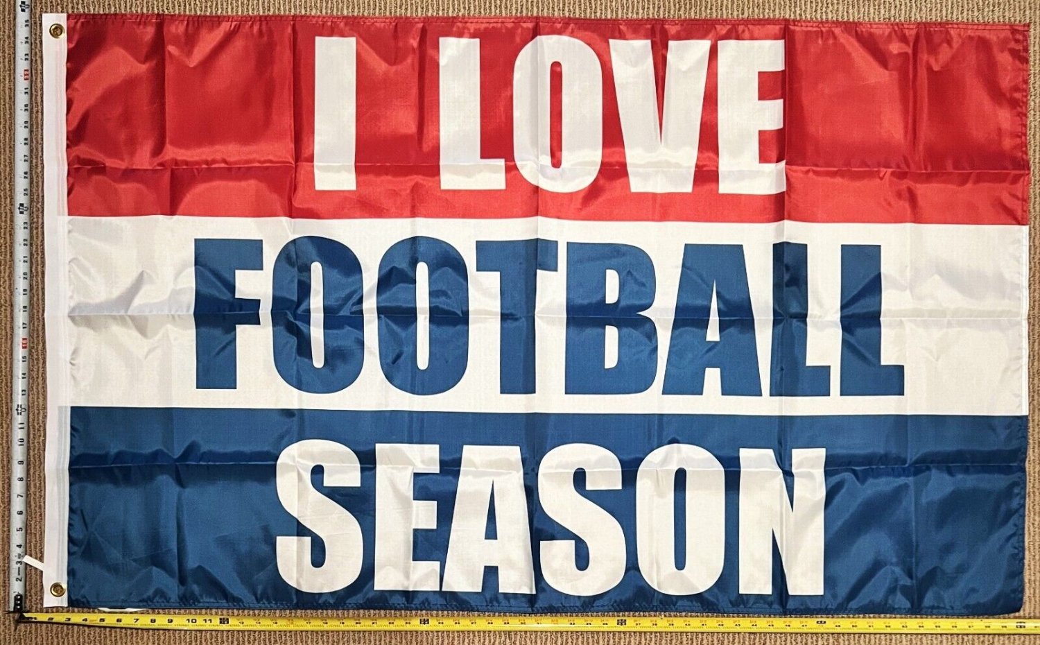 Football Flag Love Beer Golf Dorm Man Cave College Banner USA 3x5'