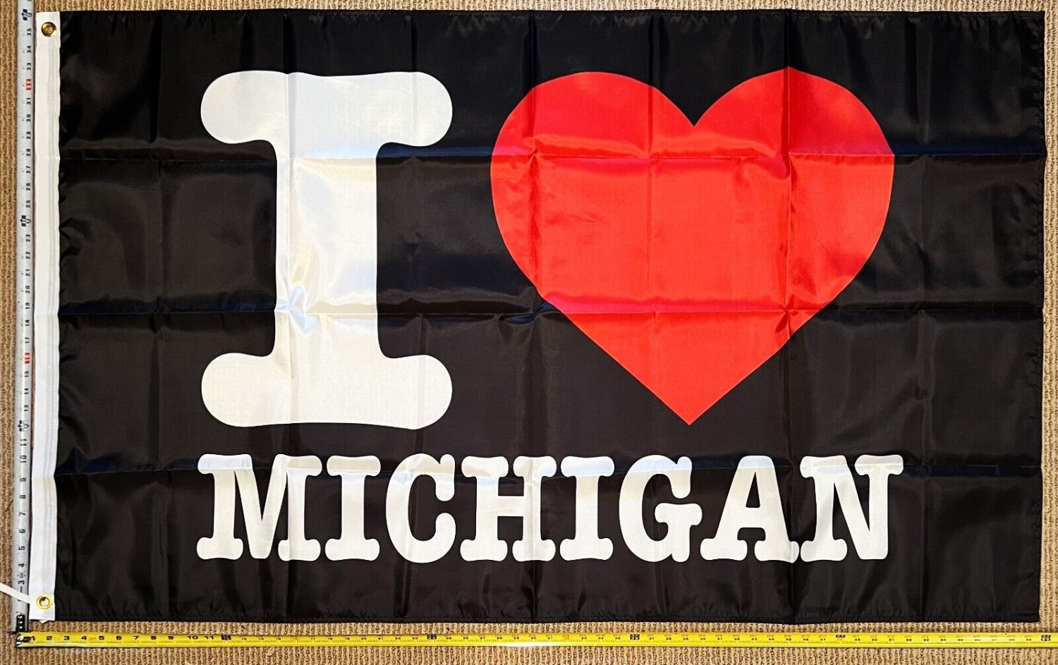Football Flag Michigan Vs. Everybody Black Wolverines Beer USA 3x5'