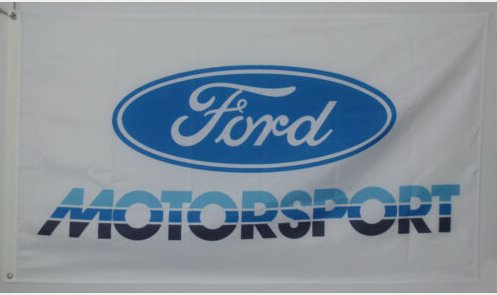 Ford Motorsport Flag 3X5 Ft Polyester USA 90x150cm