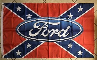 Ford Mustang Red Flag 3X5 Ft Polyester Banner USA 90x150cm