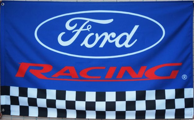 Ford Racing Blue Flag 3X5 Ft Polyester USA 90x150cm