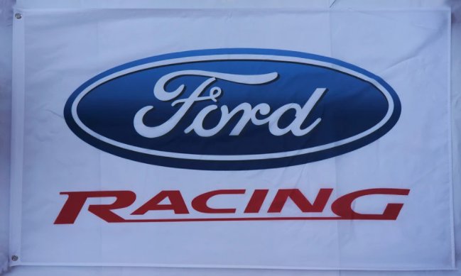 Ford Racing White Sport Flag 3X5 Ft Polyester Banner USA 90x150cm