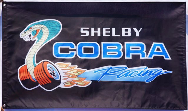 Ford Shelby Cobra Racing Flag 3X5 Ft Polyester Banner USA 90x150cm