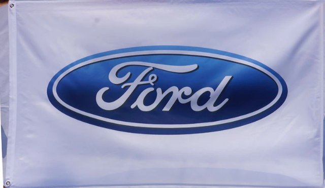 Ford White Flag 3X5 Ft Polyester USA 90x150cm