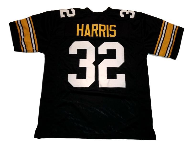 Franco Harris Jersey #32 Custom Unsigned Football Stitched Black