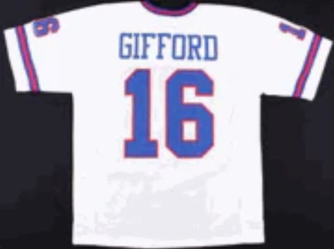 Frank Gifford Jerse New York Giants Custom Throwback Football White