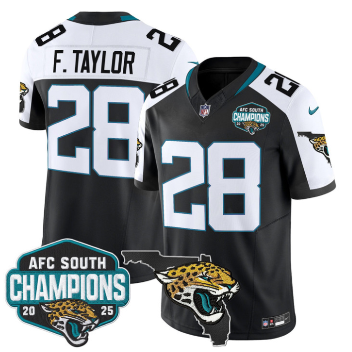 Fred Taylor Jersey #28 AFC South Division Champions 2025 Florida Black Alternate