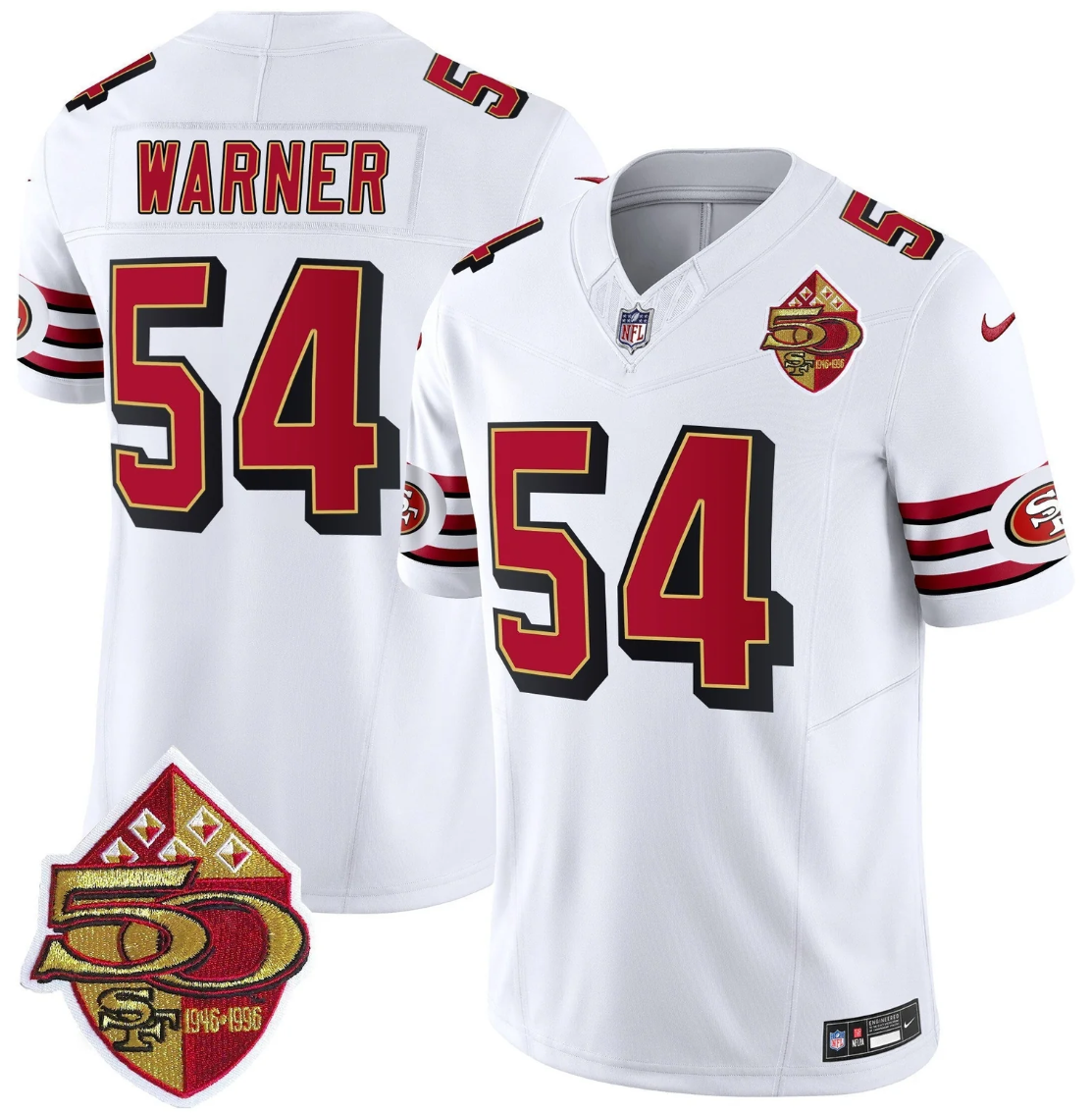 Fred Warner Jersey #54 Throwback 1996 Vapor Limited Stitched