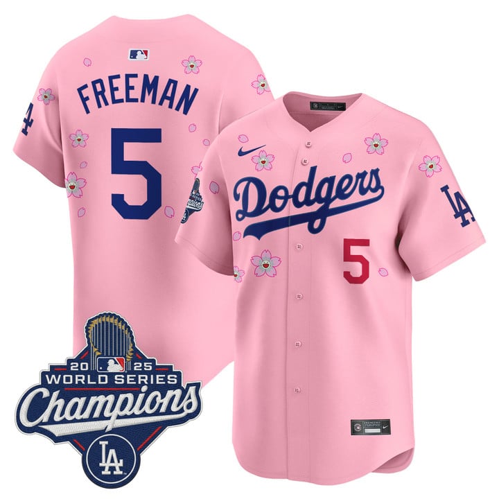 Freddie Freeman Jersey #5 Dodgers 2025 World Series Champions Stitched