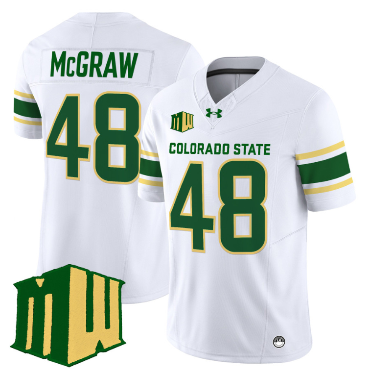 Jack Christiansen Jersey #19 Colorado State Rams 2024 Stitched Orange Alternate