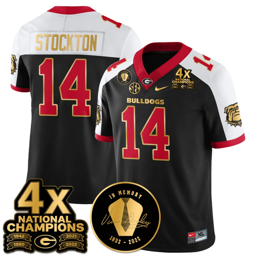 Gunner Stockton Jersey #14 Georgia Bulldogs 4x-Time National Champions
