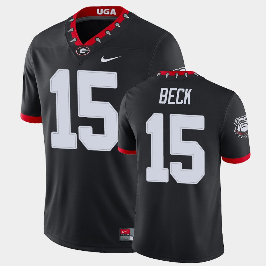 Georgia Bulldogs #15 Carson Beck Black College Football Alternate Game Jersey