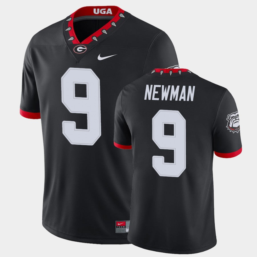 Georgia Bulldogs #9 Jamie Newman Black College Football Alternate Game Jersey