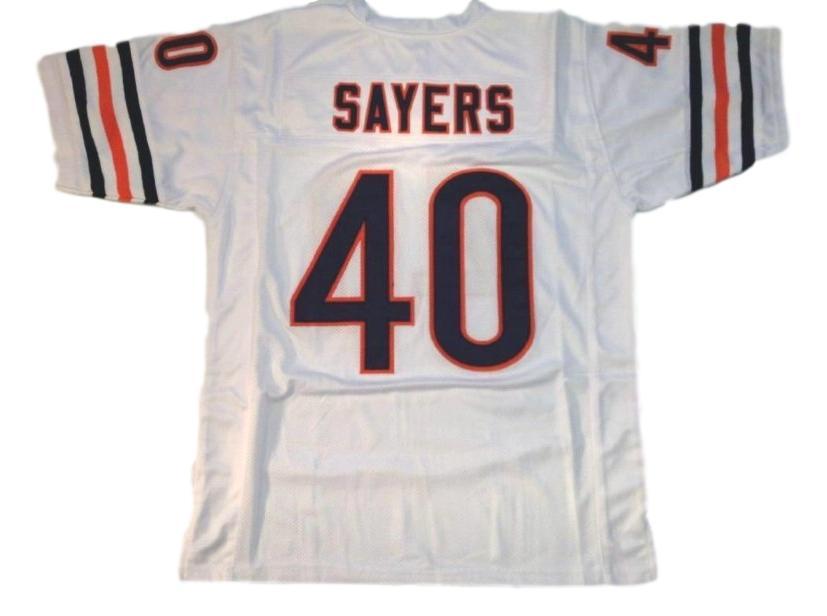 Gale Sayers Jersey #40 Custom Unsigned Football Stitched White