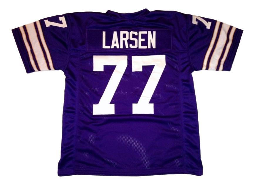 Gary Larsen Jersey #77 Custom Unsigned Football Stitched Purple