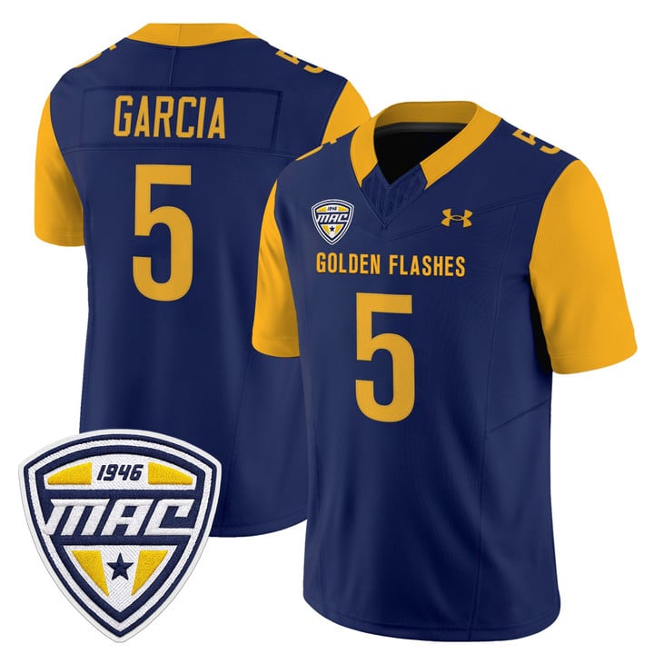 Gavin Garcia Jersey #5 Kent State Golden Flashes 2025 Limited Stitched