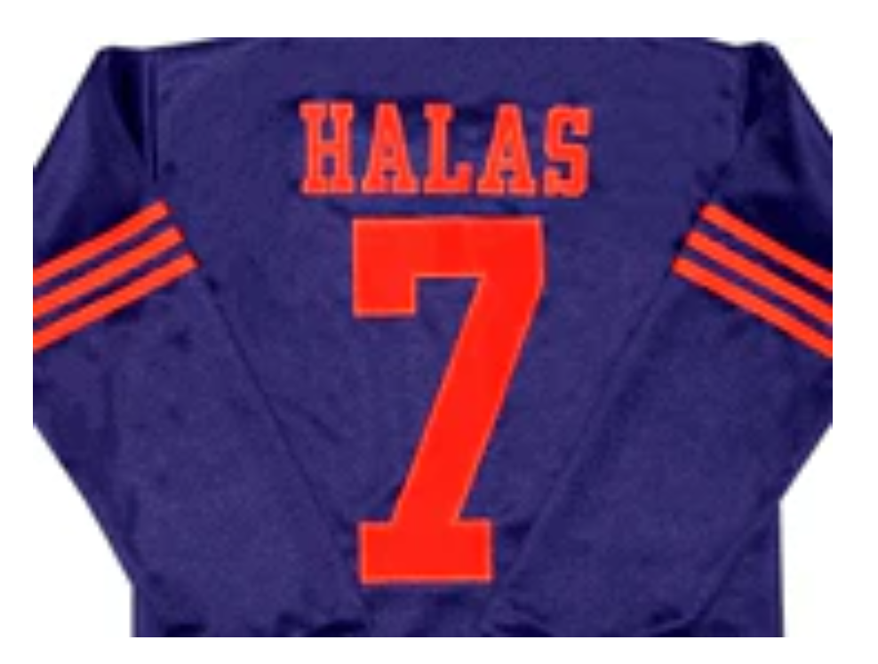George Halas Jersey Chicago Bears Custom Throwback Football Orange Letter and Number