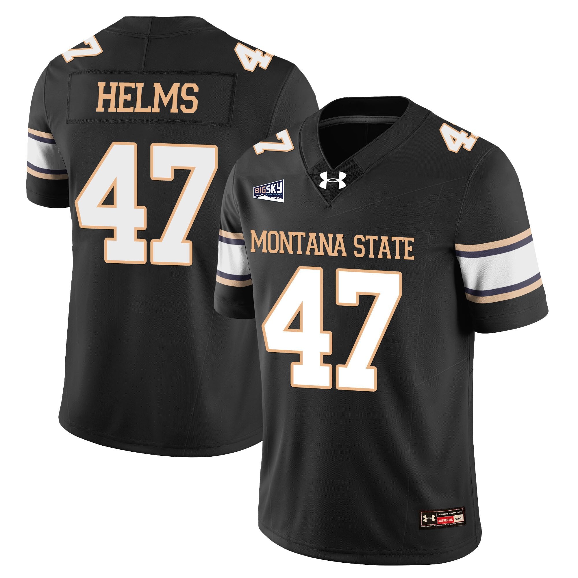George Helms Jersey #47 Montana State Bobcat Football 2025 Stitched White